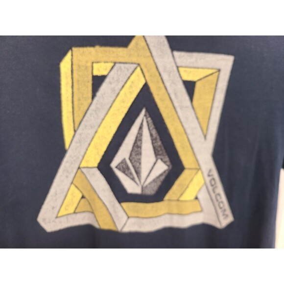 Men's Volcom T Shirt- Dark Blue - Small - Picture 1 of 6